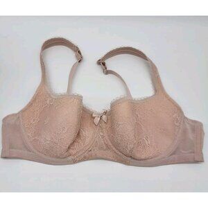 Classic Rosme Bra Padded Underwire Sz UK 36C (36C US) EUC Baby Pink
